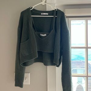 Zara Green Sweater Set